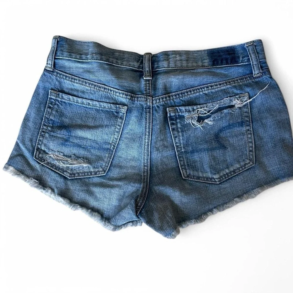 American Eagle Vintage Hi-Rise Festival Destroyed Denim Shorts, Size 4